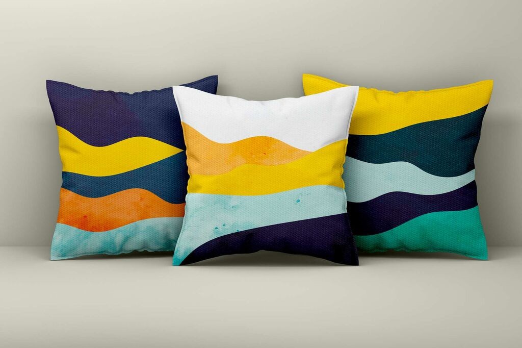 Aberto Design Set dekorativnih jastučnica Asr_plw25-11, 43x43 cm, 3 komada, Šarena