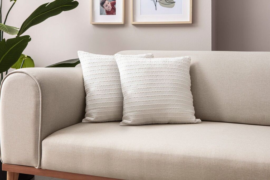 Aberto Design Set dekorativnih jastučnica 2031, 43x43 cm, 2 komada, Bela