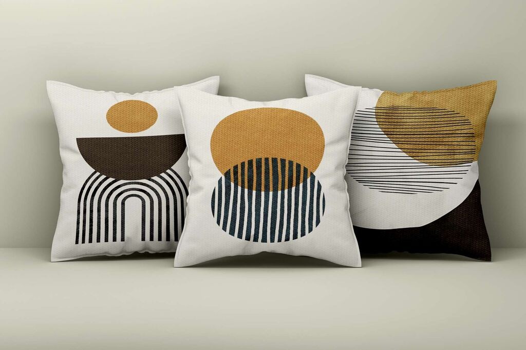 Aberto Design Set dekorativnih jastučnica Asr_plw25-51, 43x43 cm, 3 komada, Šarena