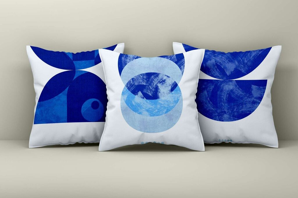 Aberto Design Set dekorativnih jastučnica Asr_plw25-6, 43x43 cm, 3 komada, Šarena