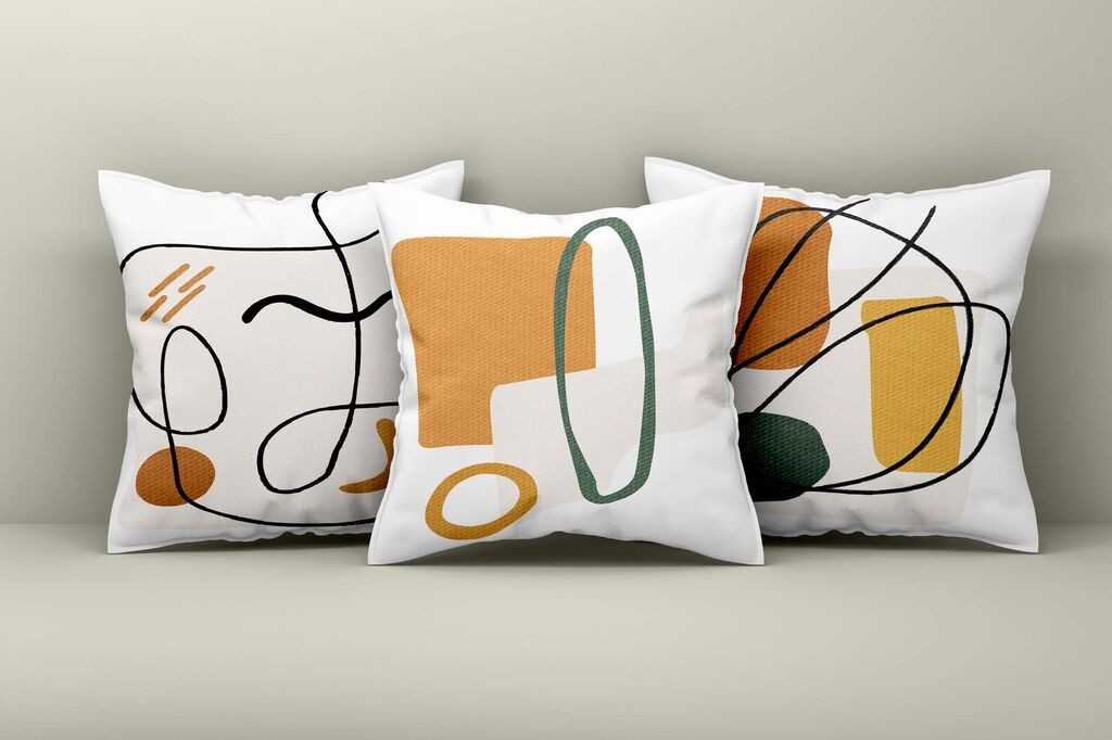 Aberto Design Set dekorativnih jastučnica Asr_plw25-15, 43x43 cm, 3 komada, Šarena