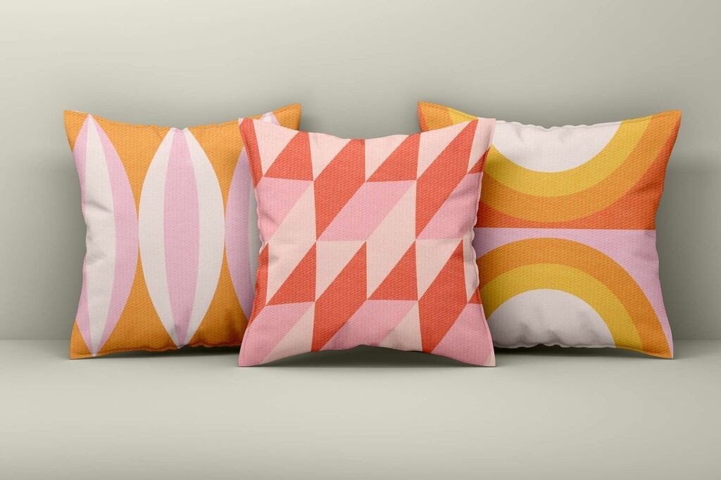 Aberto Design Set dekorativnih jastučnica Asr_plw25-8, 43x43 cm, 3 komada, Šarena