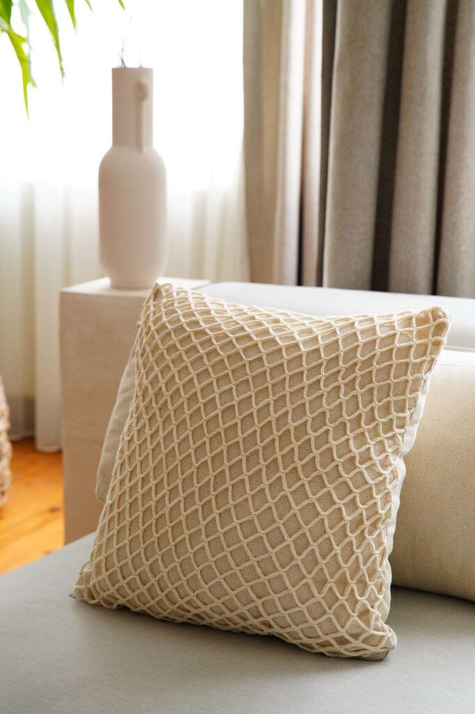 Aberto Design Dekorativna jastučnica KET003, 43x43 cm, Bež