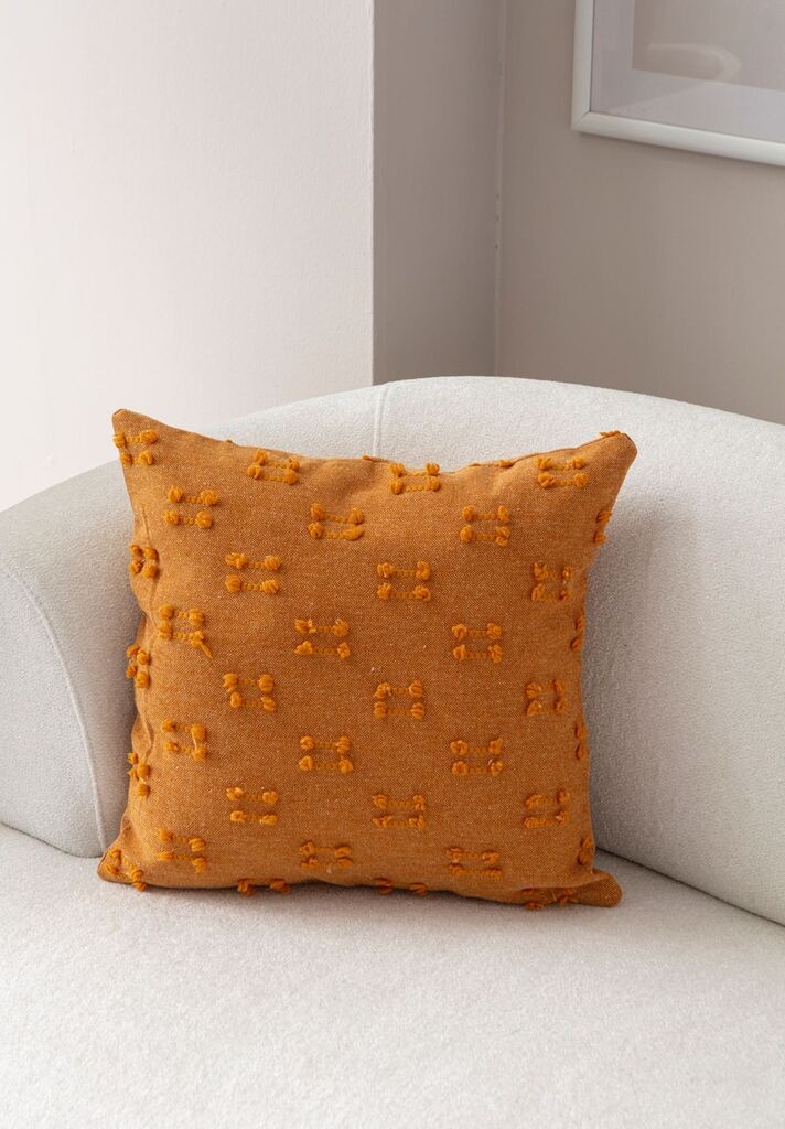 Aberto Design Dekorativna jastučnica Tuffet, 43x43 cm, Narandžasta