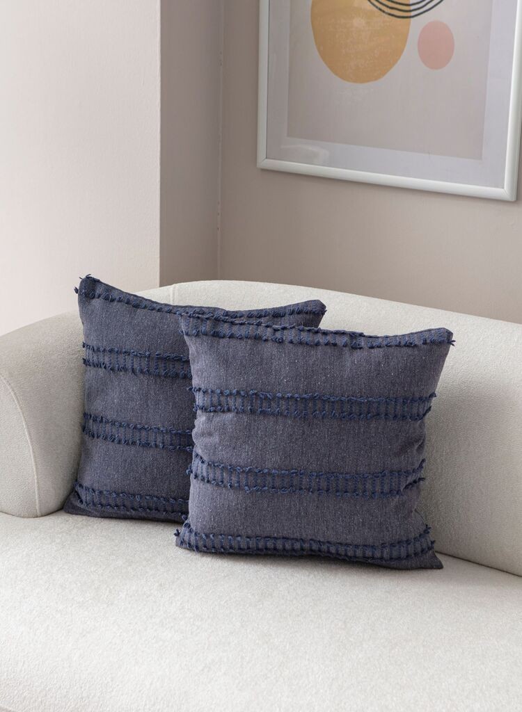 Aberto Design Set dekorativnih jastučnica Tuffet, 43x43 cm, 2 komada, Plava