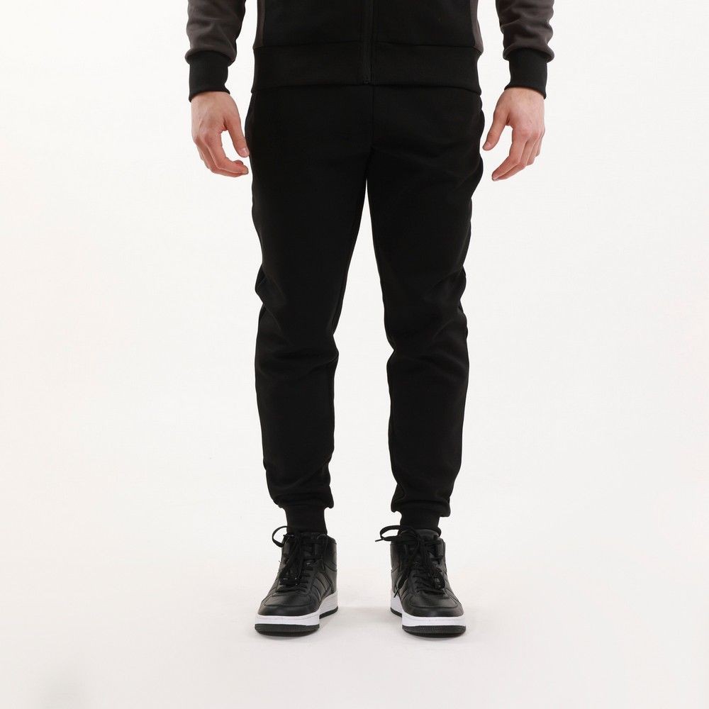 Lotto Muški donji deo trenerke l'onda rib cuff, Crni