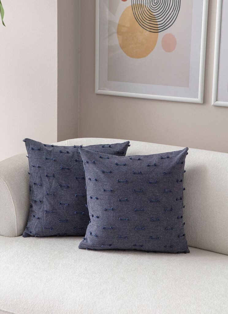 Aberto Design Set dekorativnih jastučnica Tuffet, 43x43 cm, 2 komada, Plava