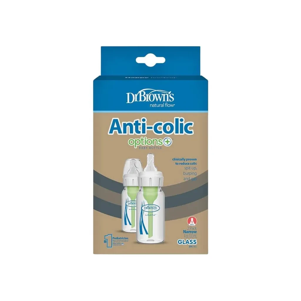 Dr Brown’s Flašica za bebe Anti-Colic, Staklena, 2 komada