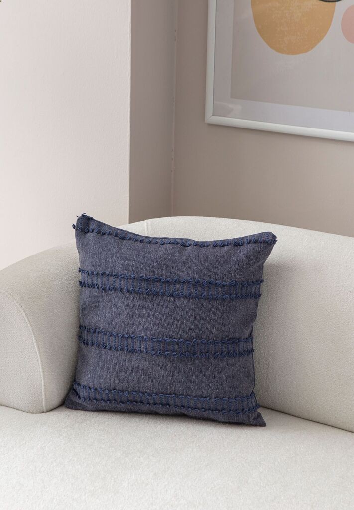 Aberto Design Dekorativna jastučnica Tuffet, 43x43 cm, Plava