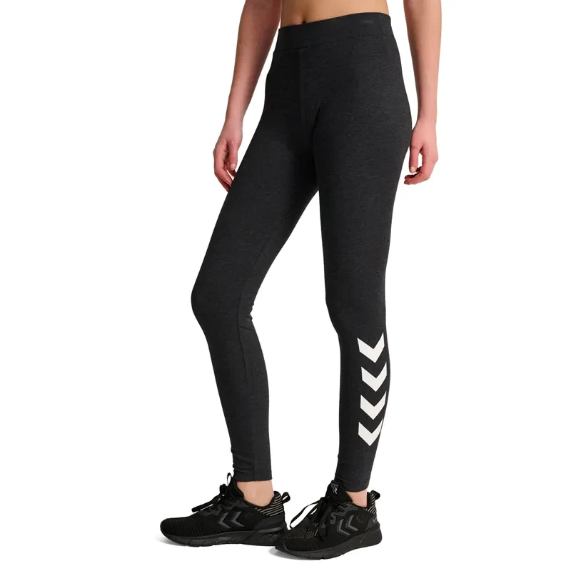 Hummel Ženske helanke Hmlpulse Logo Mw Tights, Crne