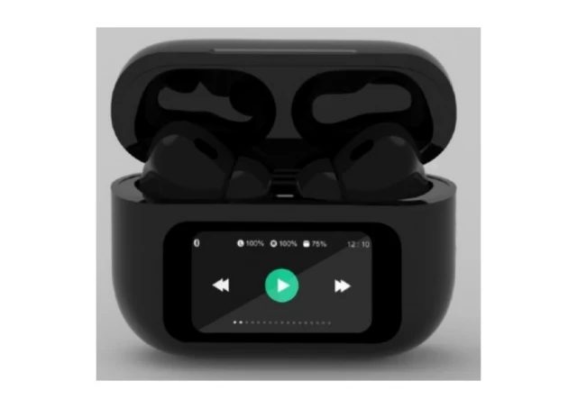 Gembird Slušalice TWS-LCD-ANC-01-BK, Bluetooth V5.1, TWS, LCD display, Active Noise Cancelling, Crne