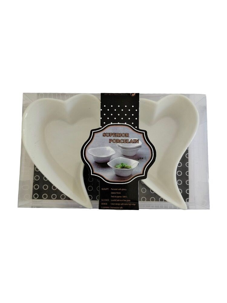 Set keramičkih činija 7994, Bele, 2 komada