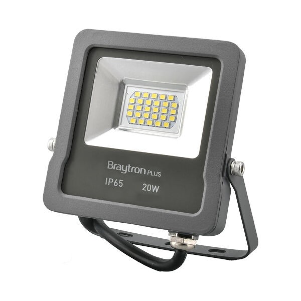 Braytron LED reflektor BRY-FLOOD-SL-20W-GRY-6500K-IP65