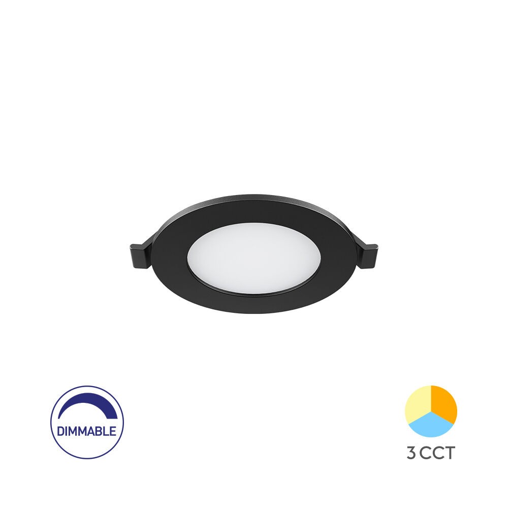 Braytron Ugradni LED panel BRY-SMD-CRP-4W-KRUG-DIMABILNI-3INC-CRNI-3U1