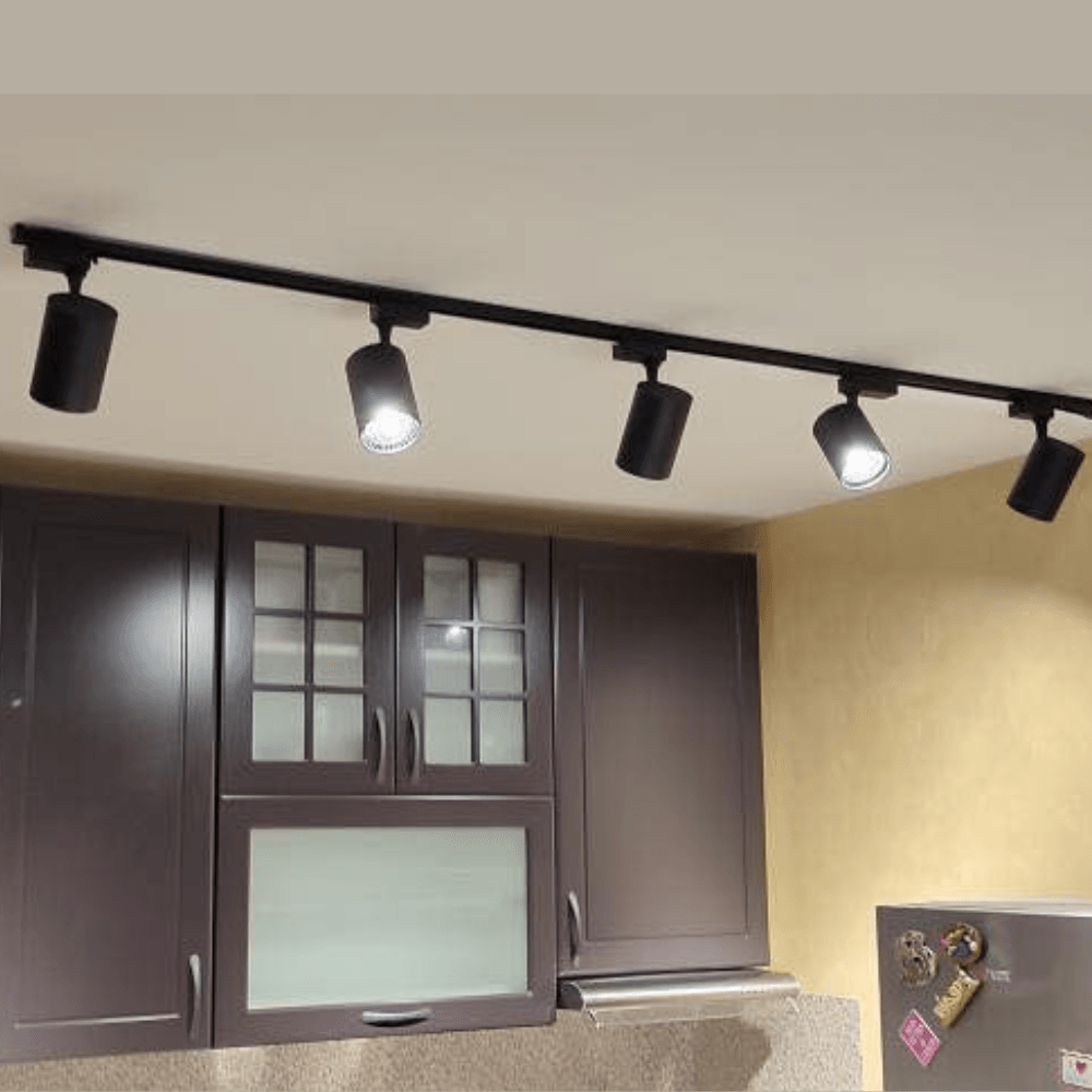 Šinska rasveta Komplet 2m, 5 topa, Crna