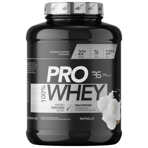 Basic Supplements Pro Whey Protein, Rafaelo, 2.27kg