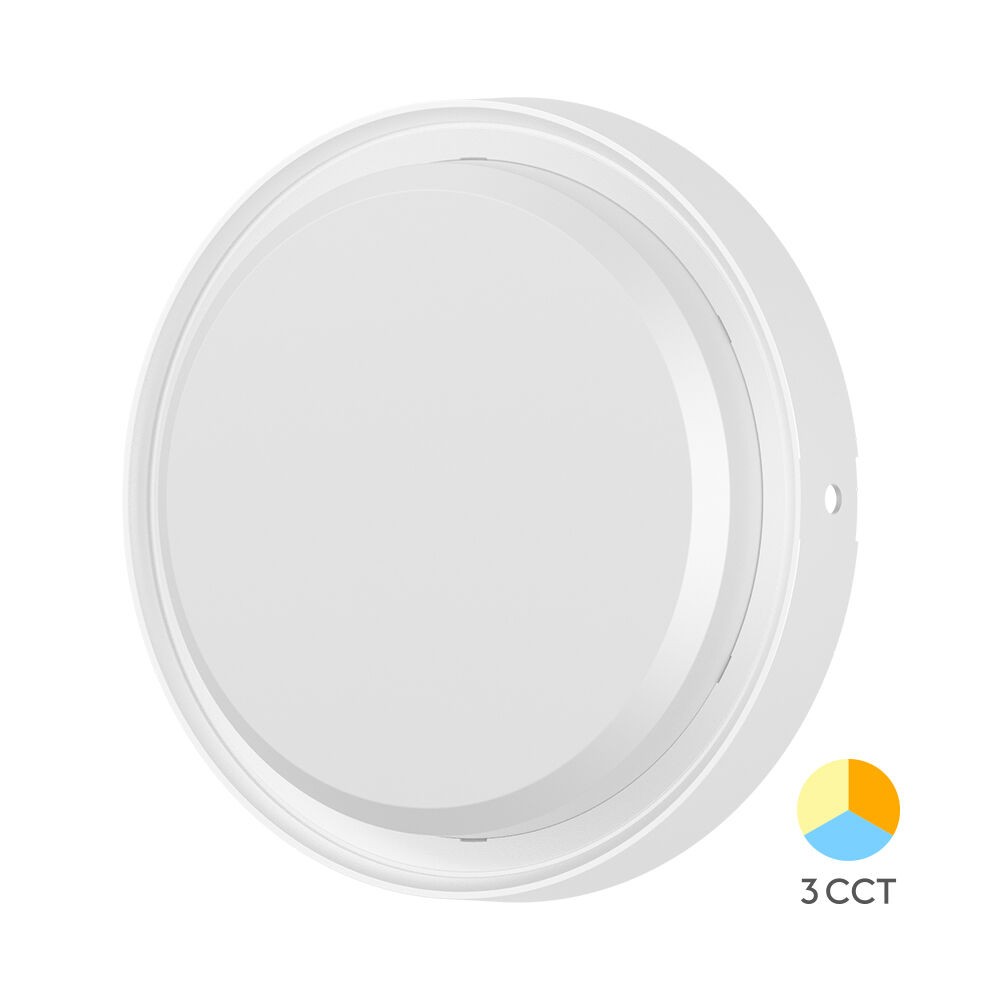 Braytron LED Brodska lampa BRY-BULKHEAD-18W-KRUG-BELA-3U1-IP65