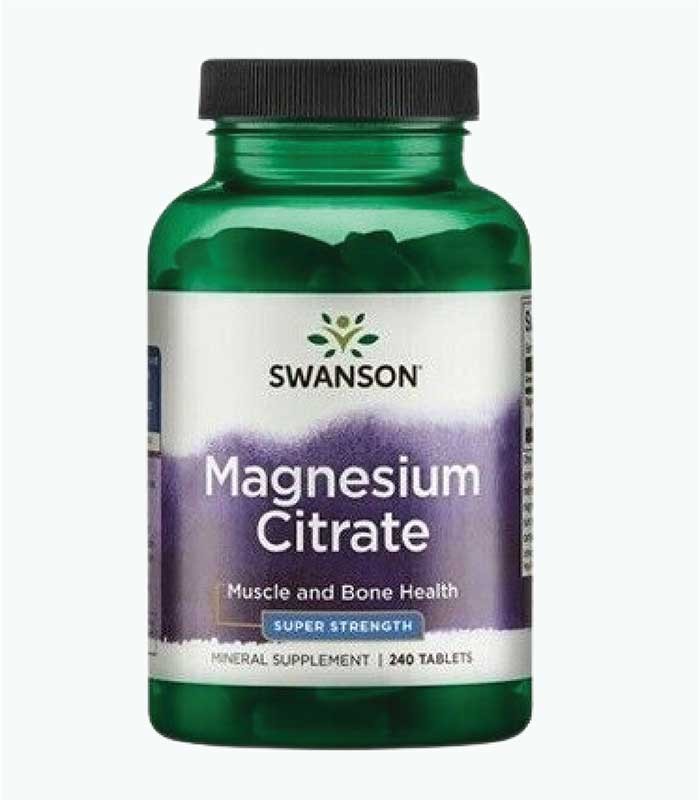 Swanson Magnesium Citrate, 112,5mg, 240 kapsula