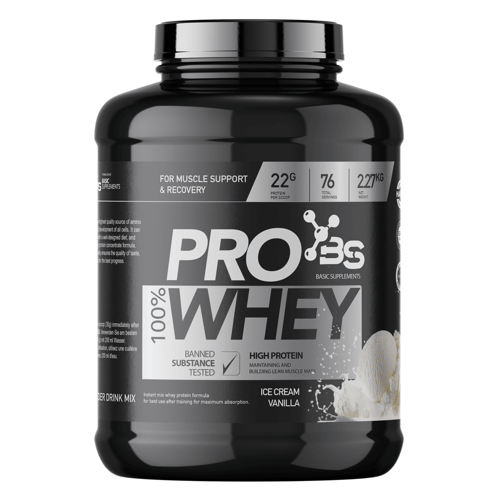 Basic Supplements Pro Whey Protein, Vanila sladoled, 2.27kg