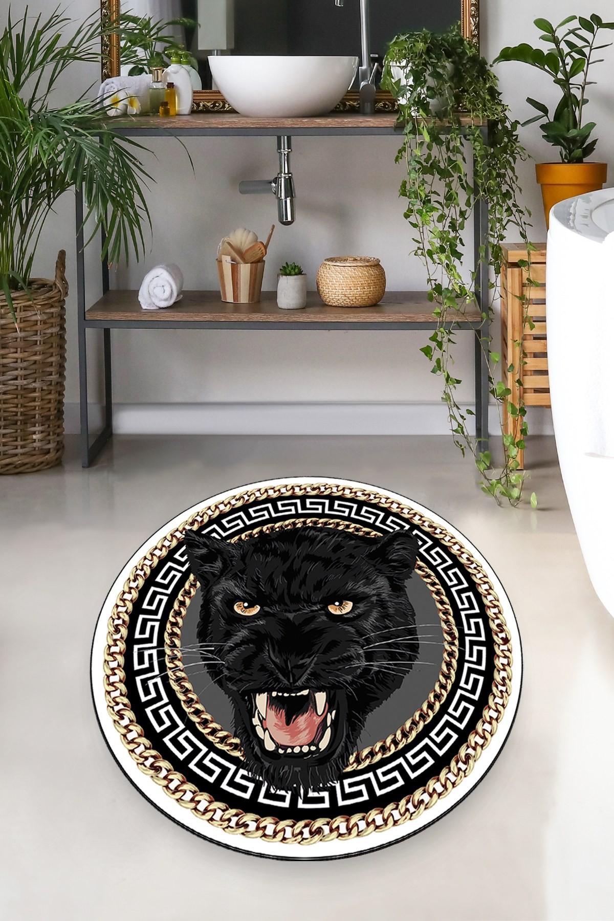 L'essentiel Maison Prostirka za kupatilo 120cm Šarena