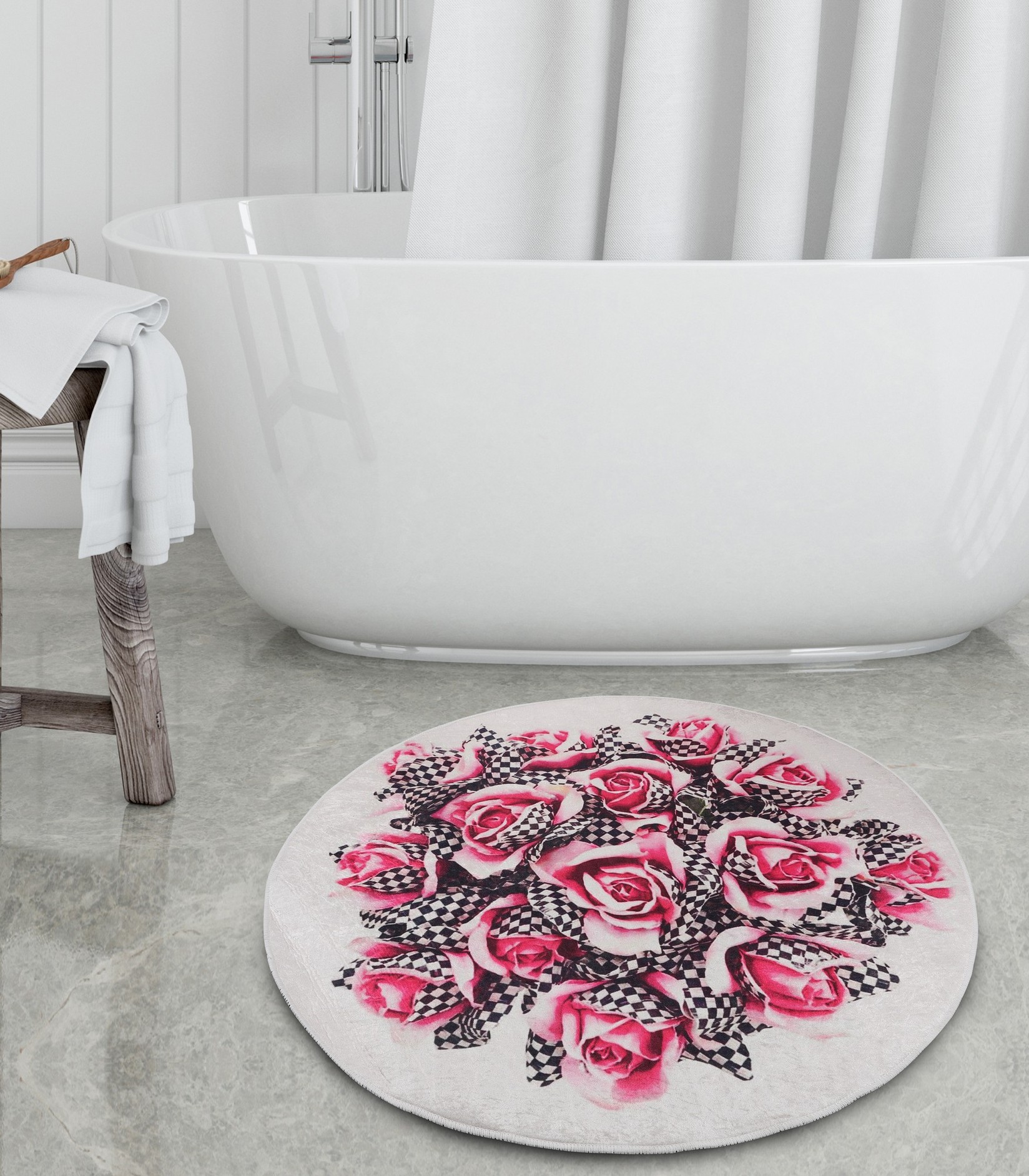 L'essentiel Maison Prostirka za kupatilo 140cm Šarena