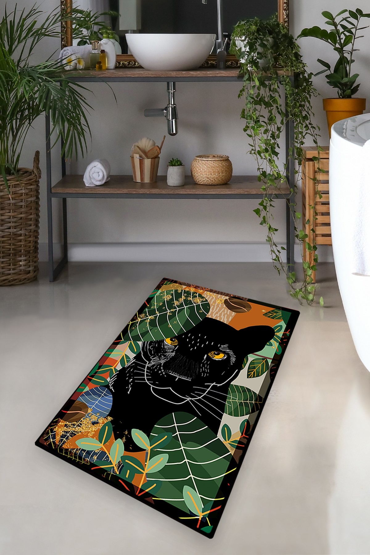 L'essentiel Maison Prostirka za kupatilo 70x120cm Šarena