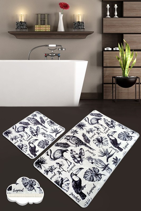 L'essentiel Maison Set 2 prostirke za kupatilo Šareni