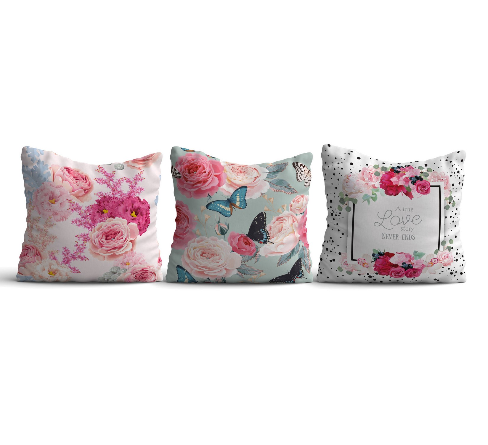 Aberto Design Set 3 jastuka 43x43cm Šareni