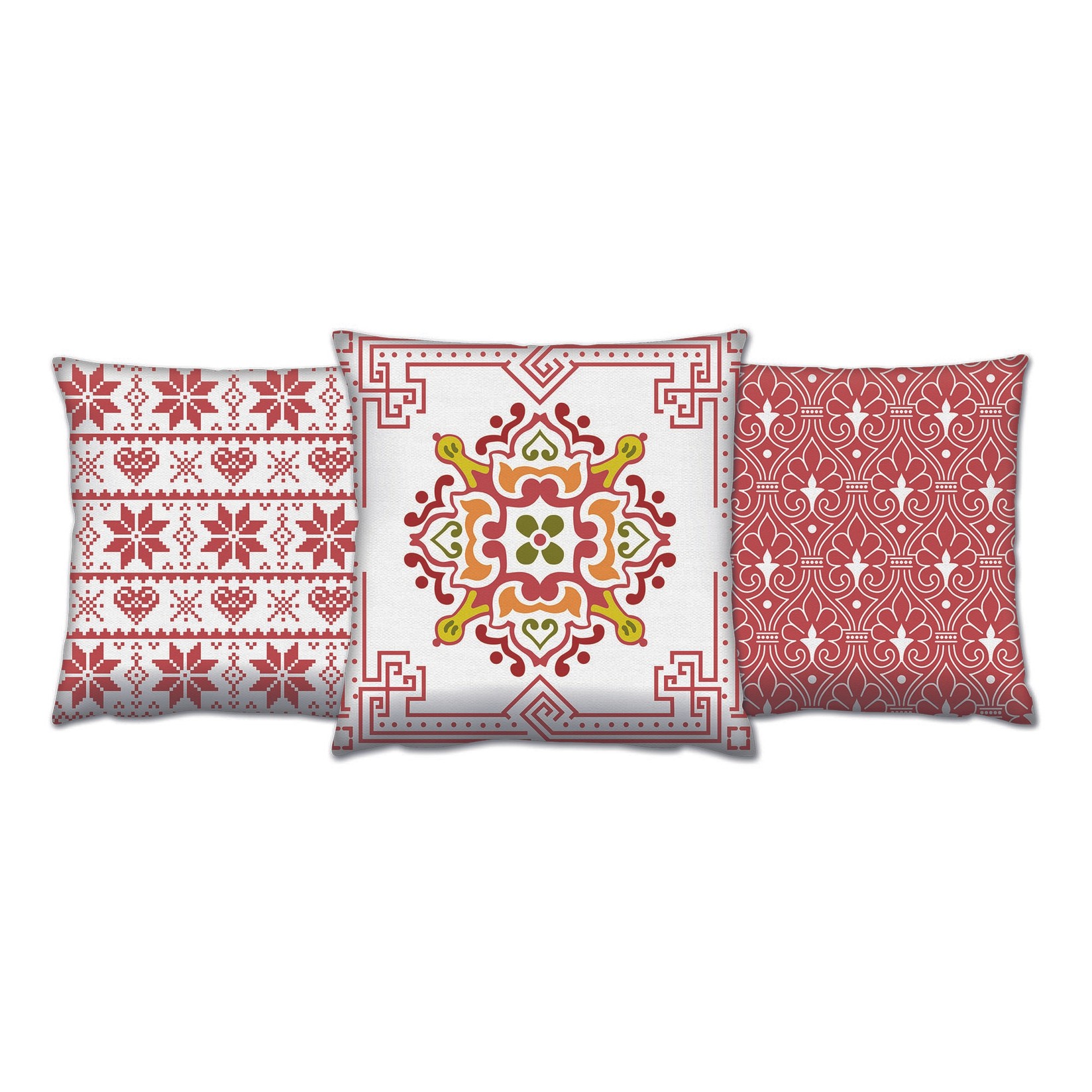 Aberto Design Set 3 jastuka 43x43cm Šareni