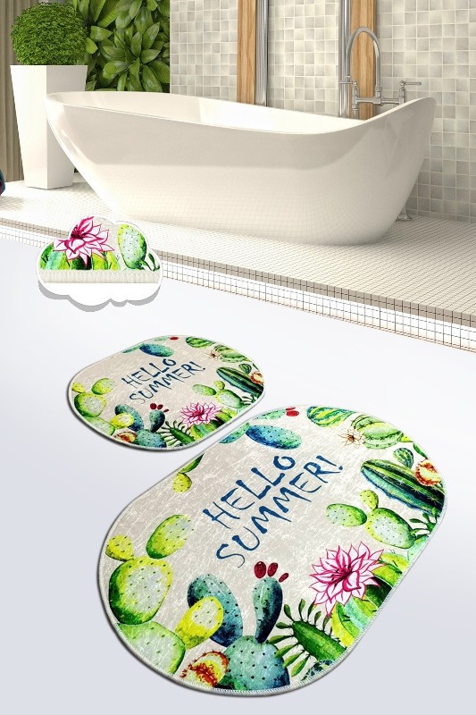 L'essentiel Maison Set 2 prostirke za kupatilo Šareni