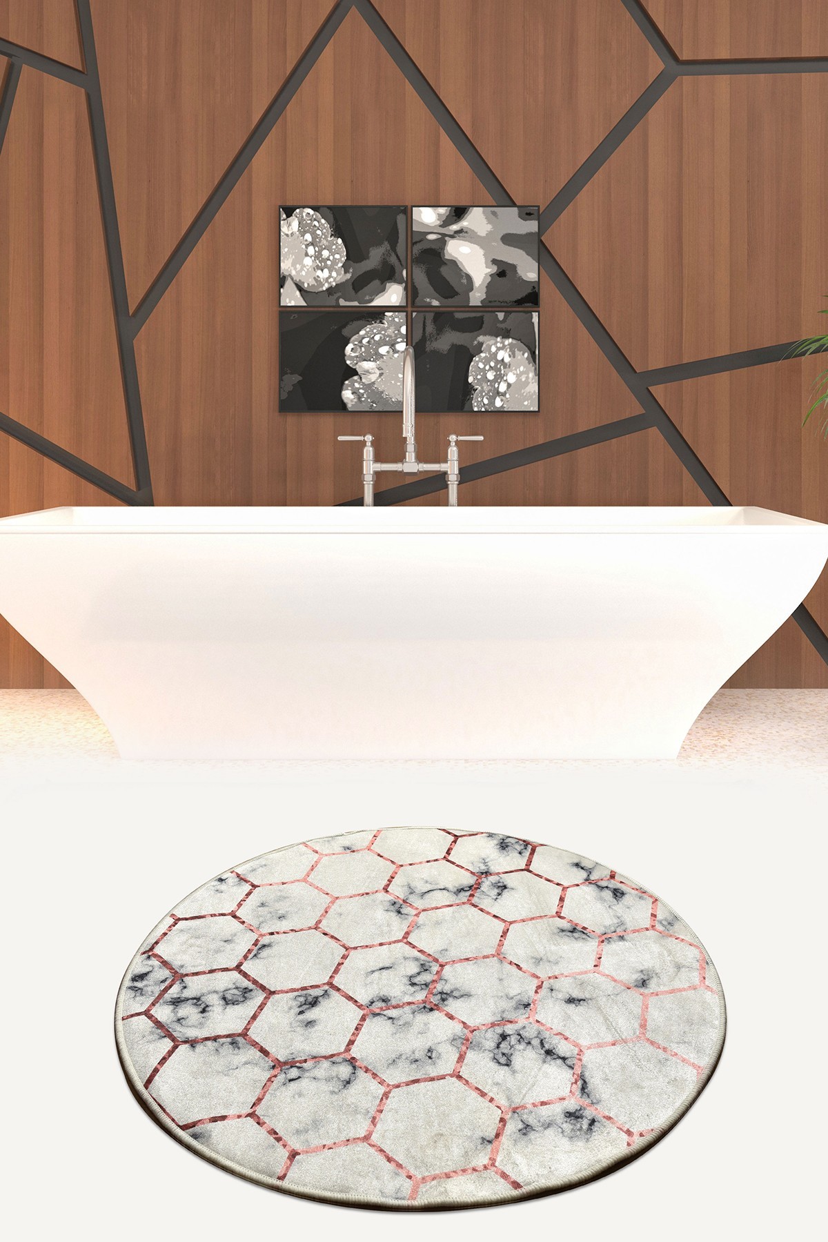 L'essentiel Maison Prostirka za kupatilo 100cm Šarena