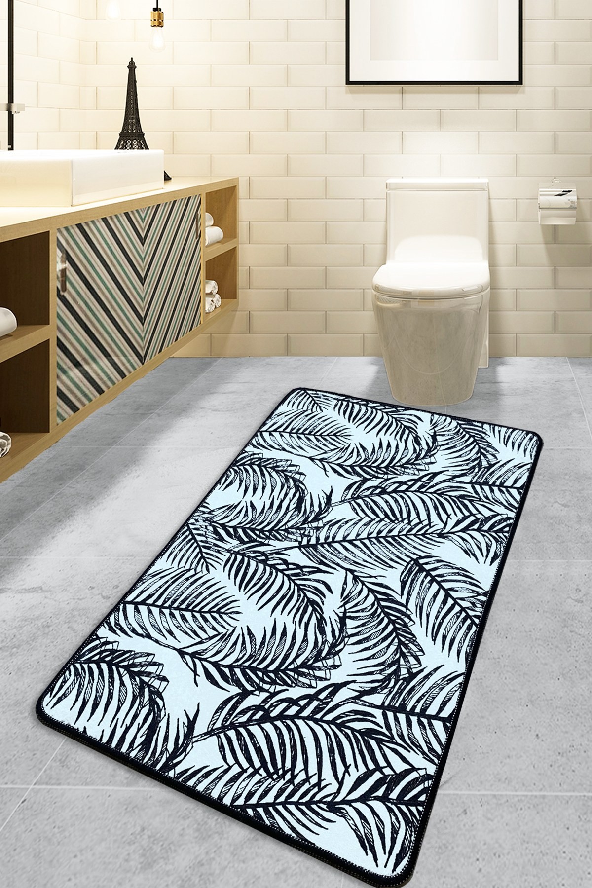 L'essentiel Maison Prostirka za kupatilo 70x120cm Šarena