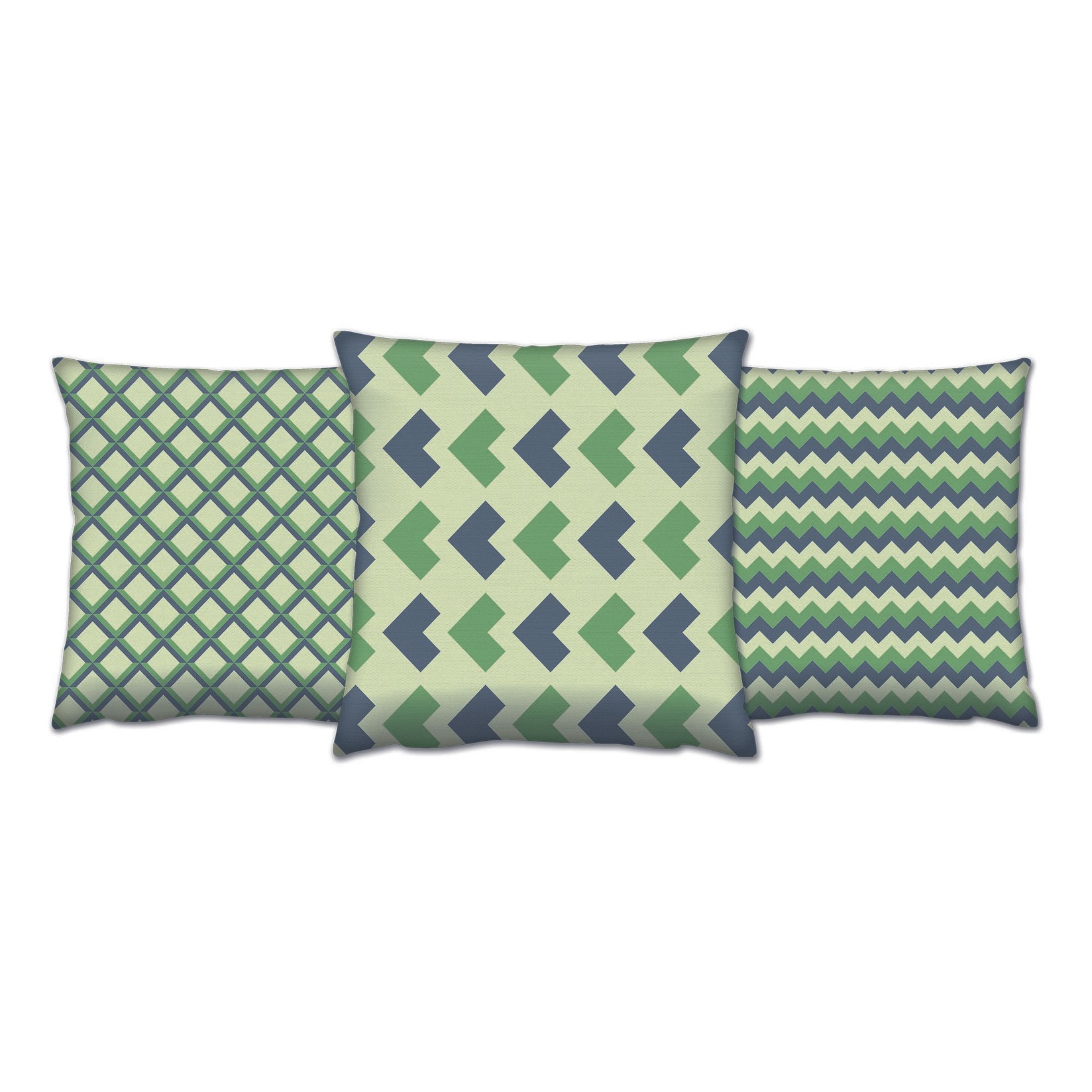 Aberto Design Set 3 jastuka 43x43cm Šareni