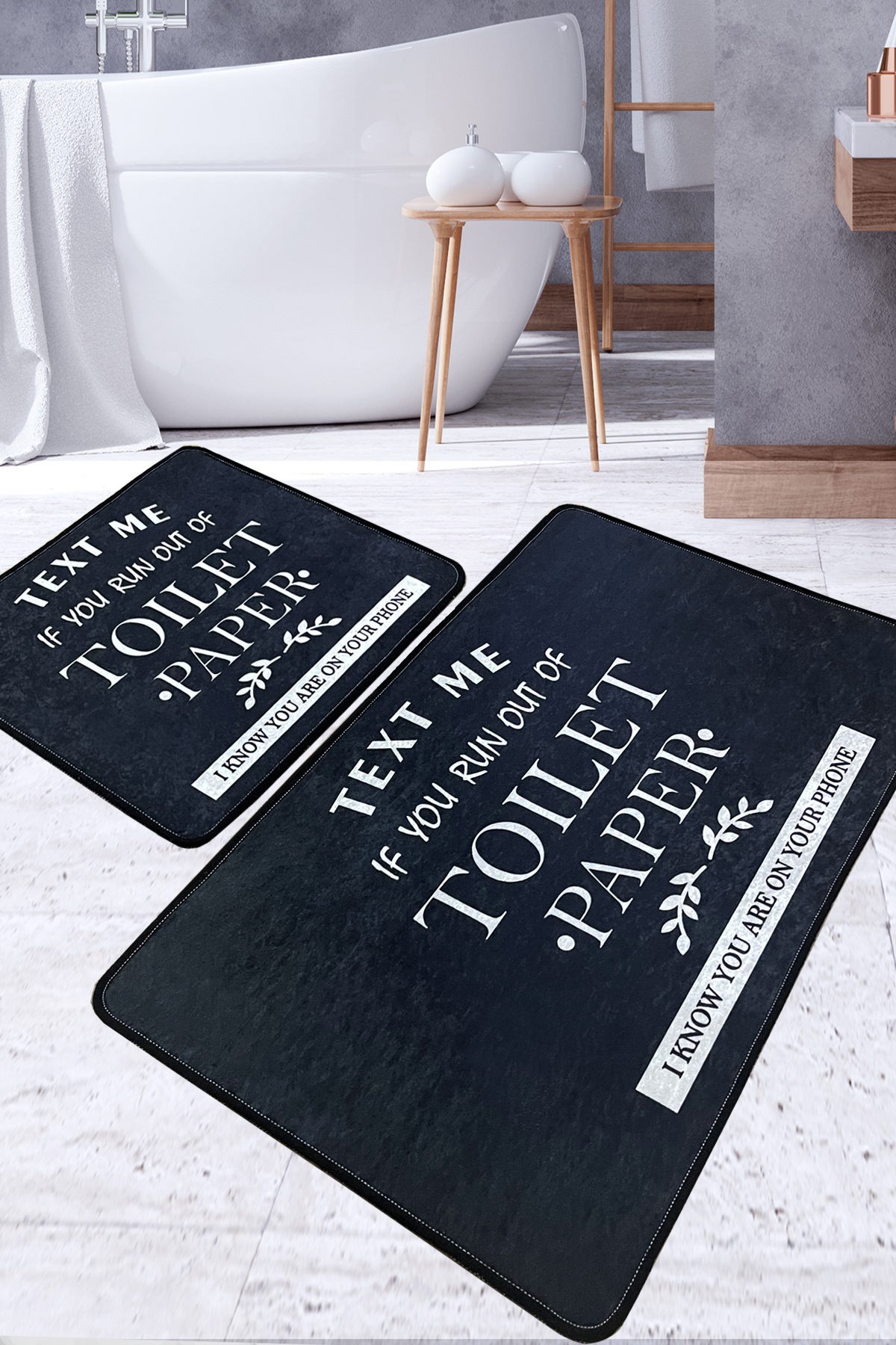 L'essentiel Maison Set 2 prostirke za kupatilo Šareni