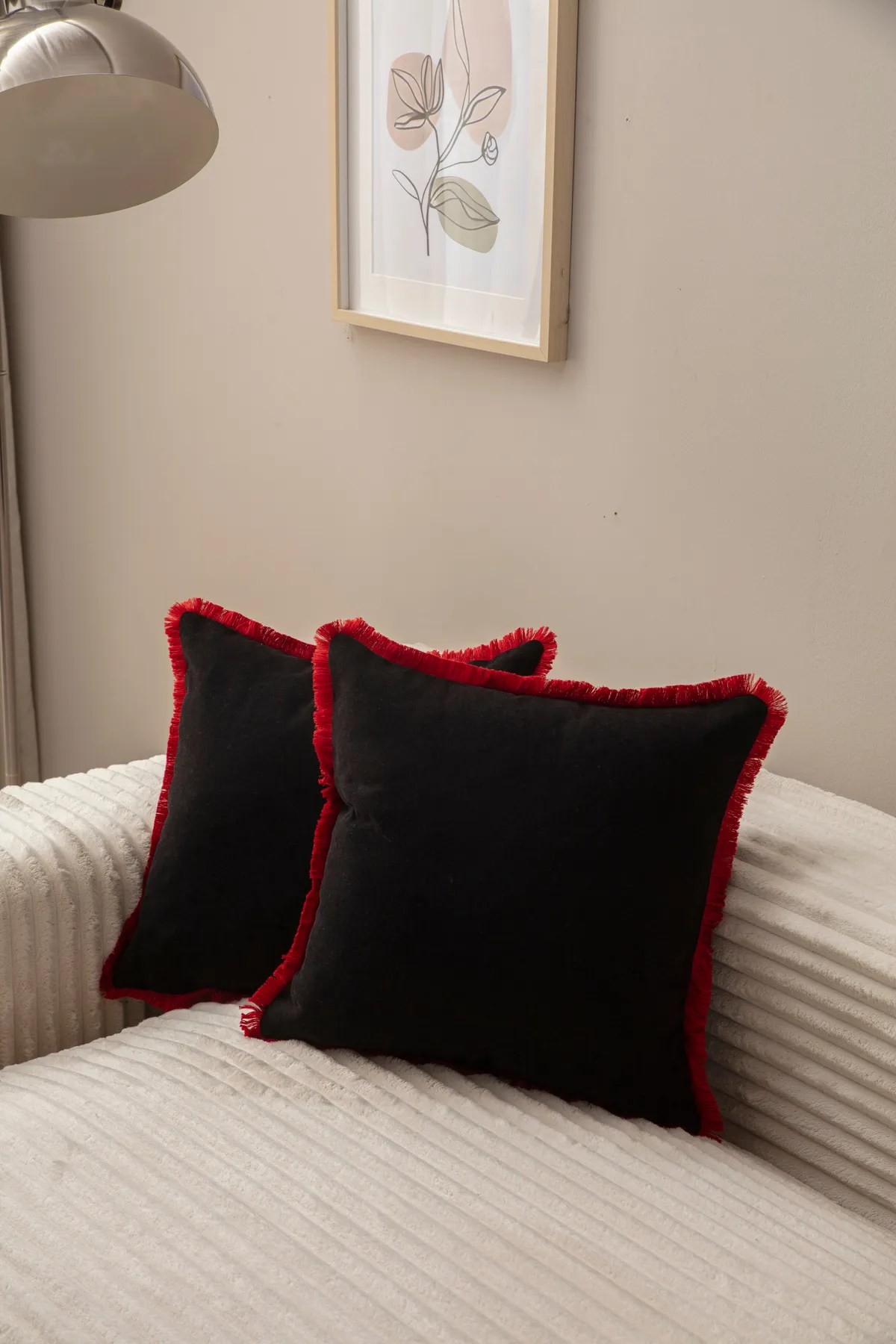 Aberto Design Set 2 jastučnice 43x43cm Crni