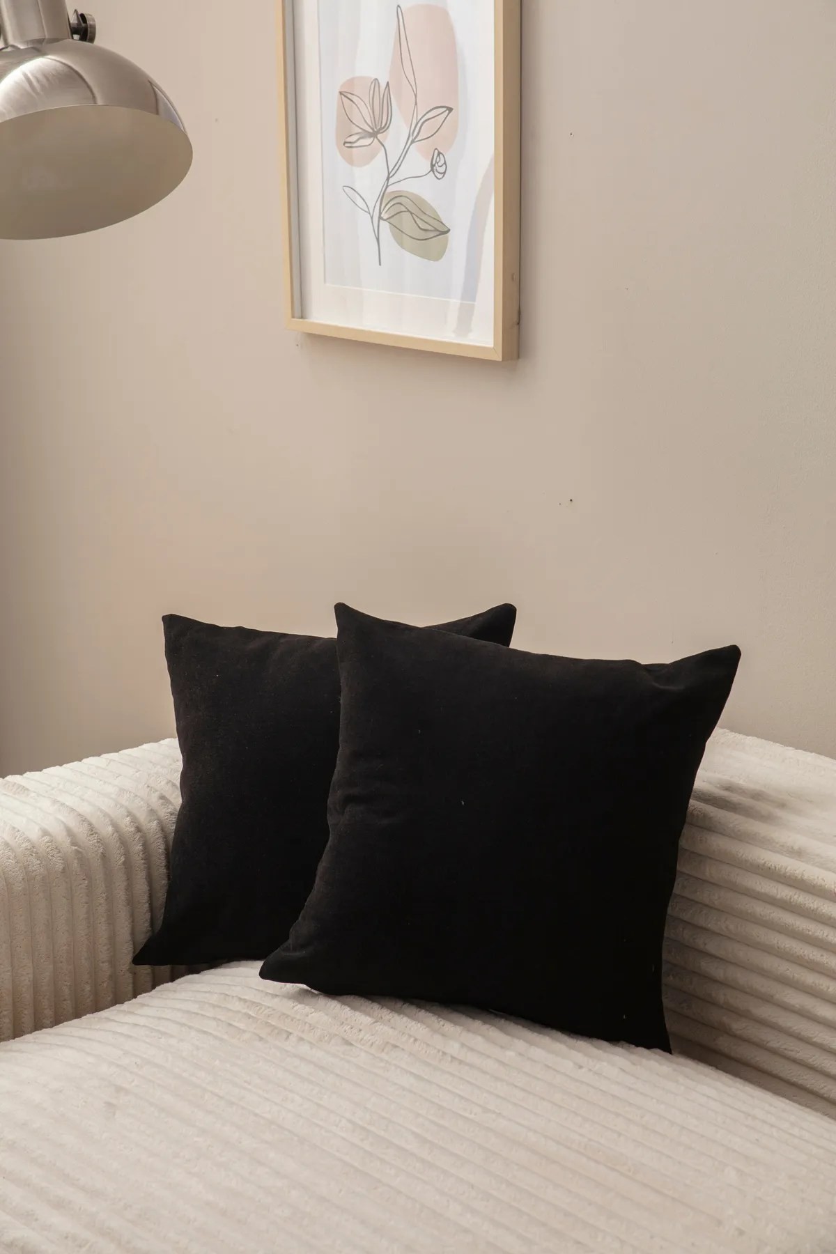 Aberto Design Set 2 jastučnice 43x43cm Crni