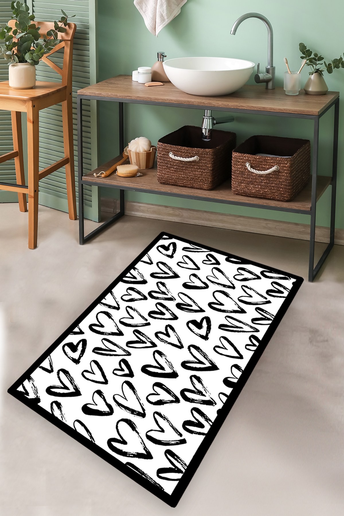 L'essentiel Maison Prostirka za kupatilo 70x120cm Šarena