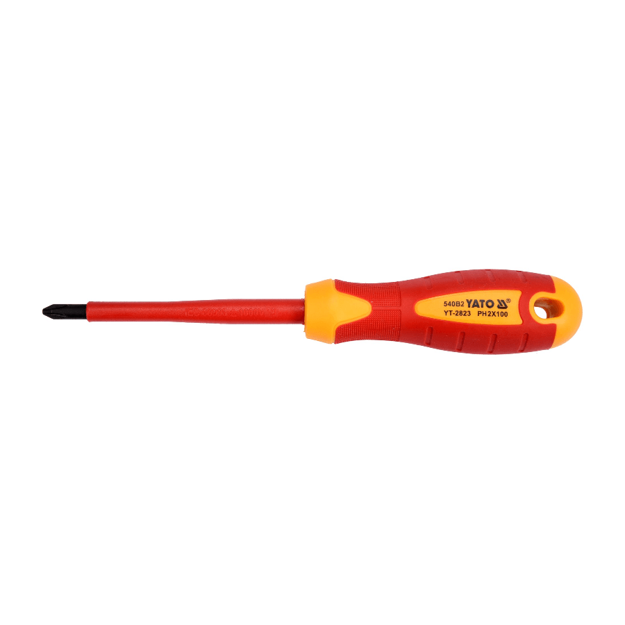 YATO Krstasti odvijač, PH2x100, VDE