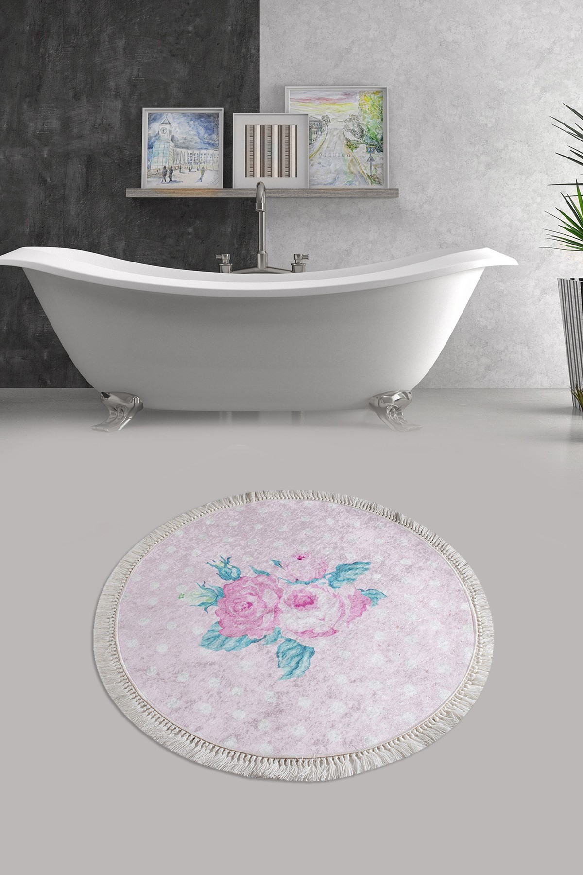 L'essentiel Maison Prostirka za kupatilo 100cm Šarena