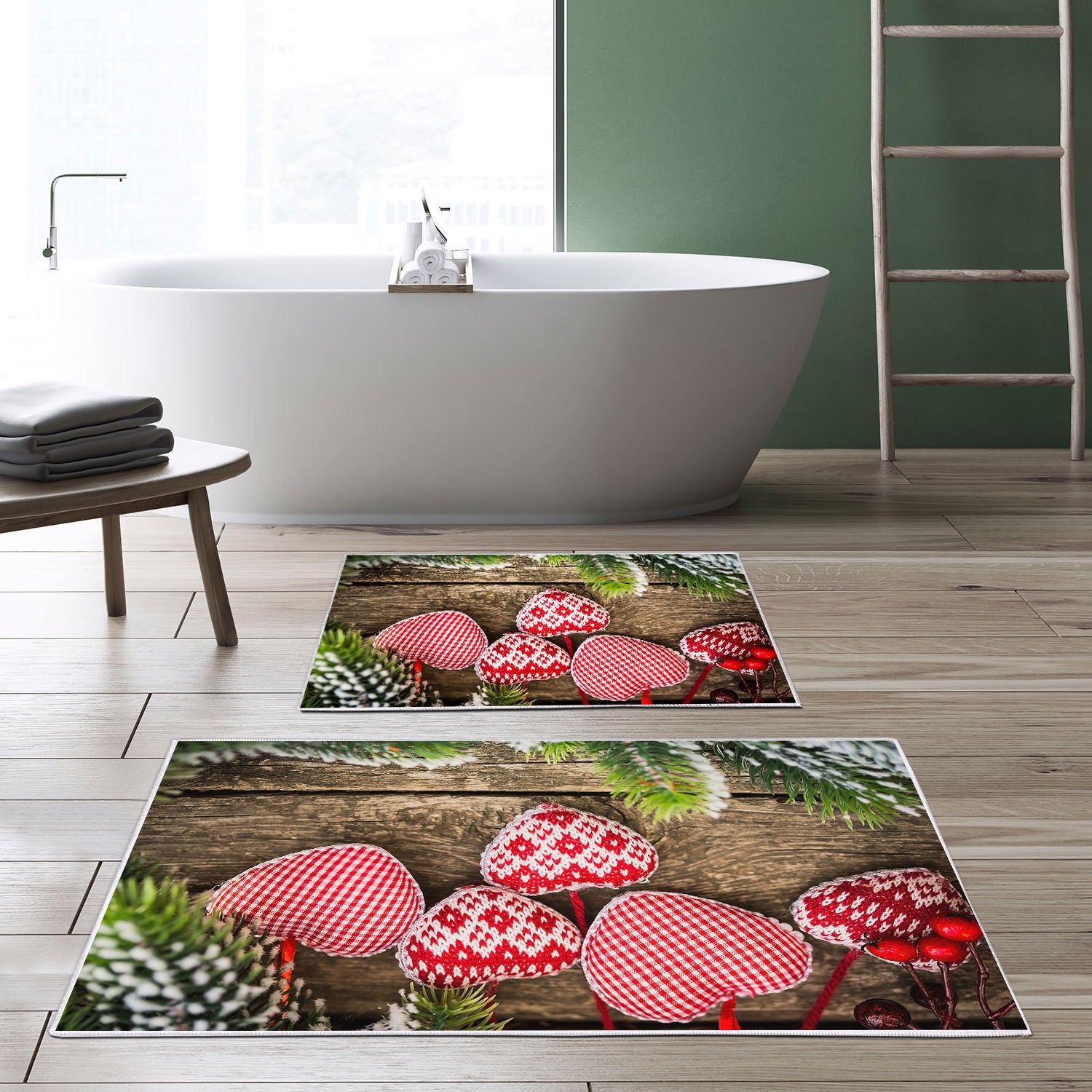 L'essentiel Maison Set 2 prostirke za kupatilo Šareni