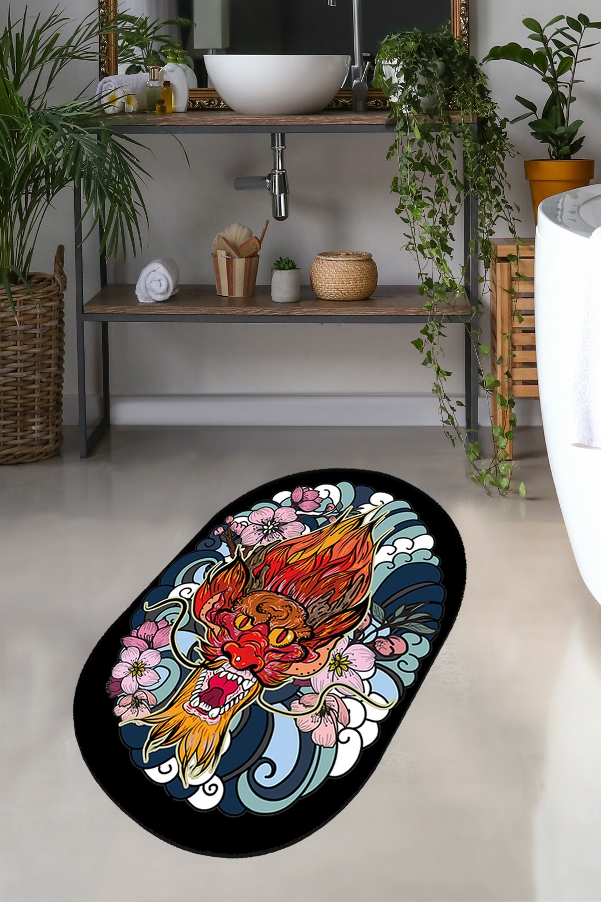 L'essentiel Maison Prostirka za kupatilo 70x120cm Šarena