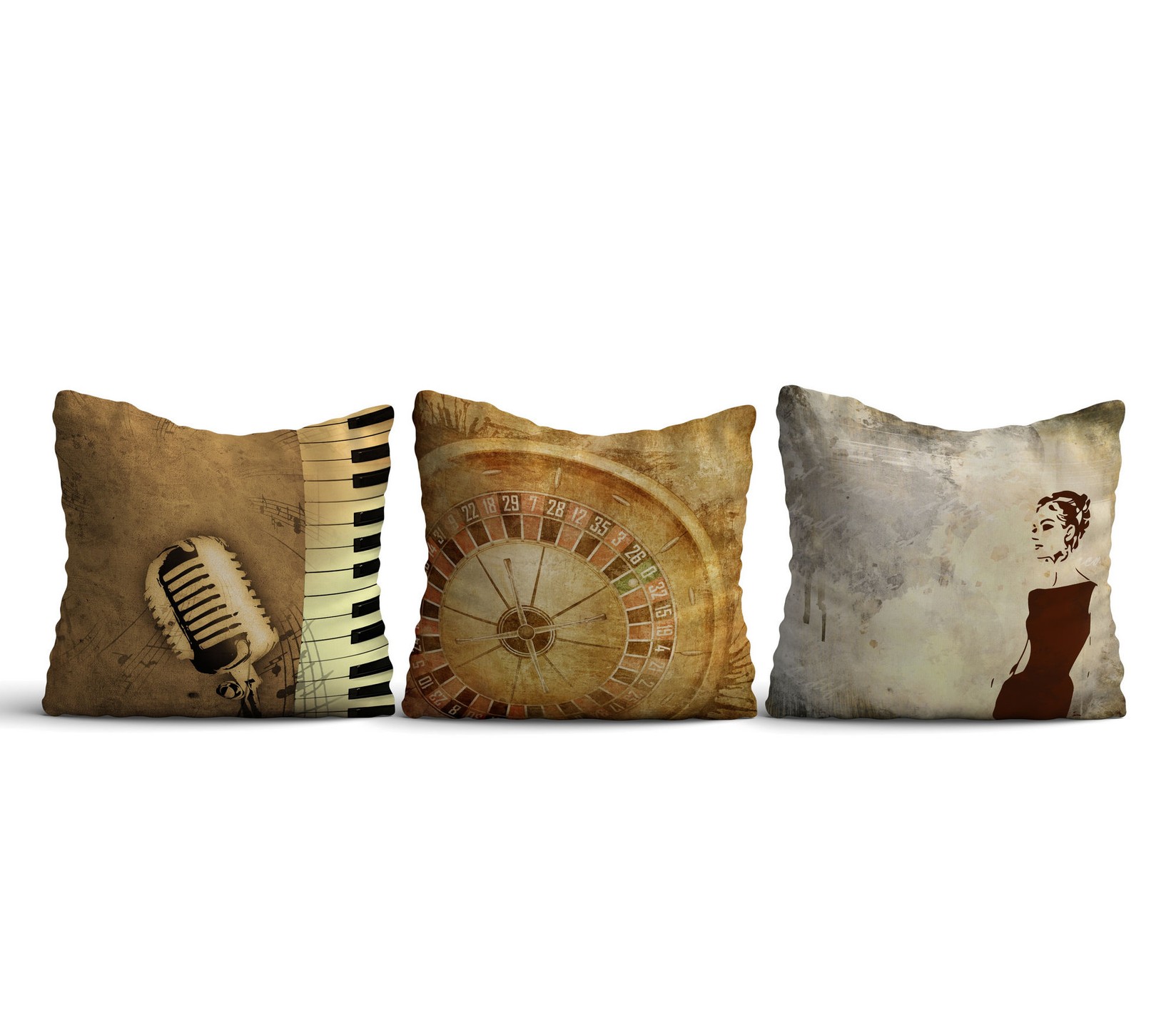 Aberto Design Set 3 jastučnice 43x43cm Šareni