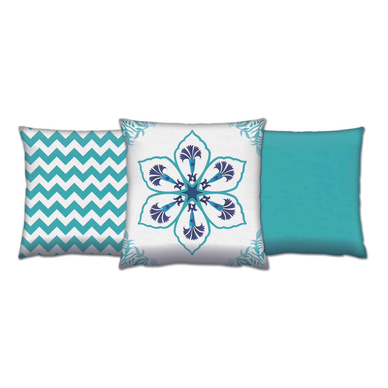 Aberto Design Set 3 jastuka 43x43cm Šareni