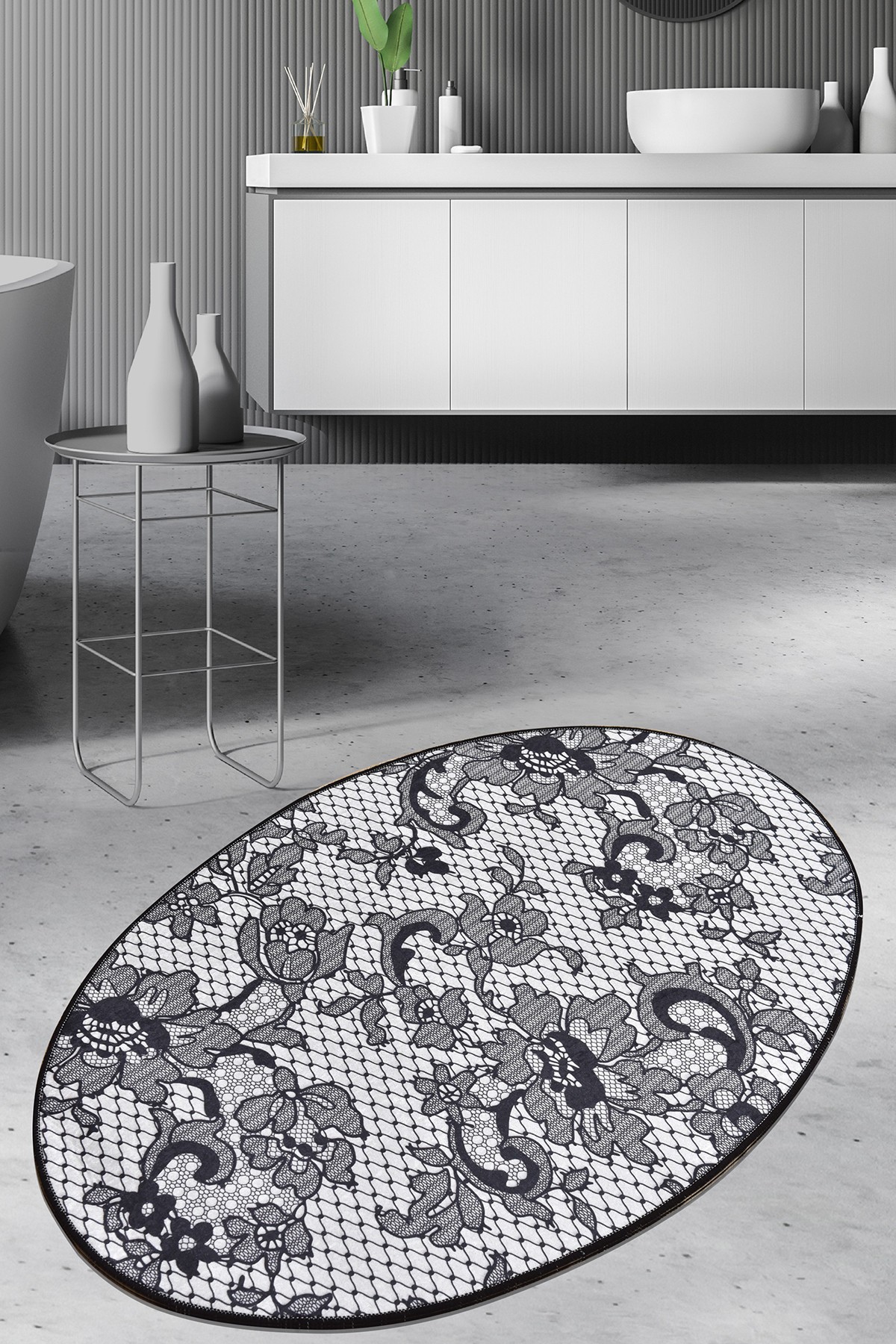 L'essentiel Maison Prostirka za kupatilo 80x120cm Šarena