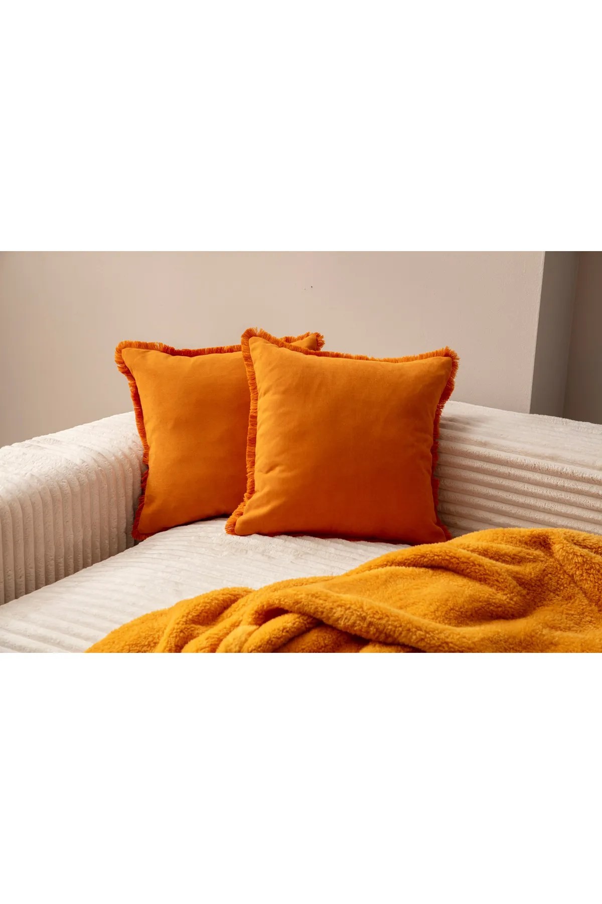 Aberto Design Set 2 jastučnice 43x43cm Narandžasti