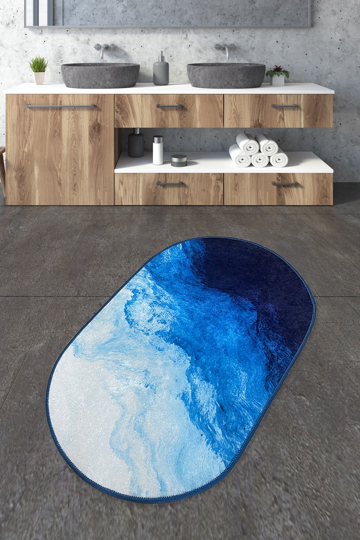 L'essentiel Maison Prostirka za kupatilo 70x120cm Šarena