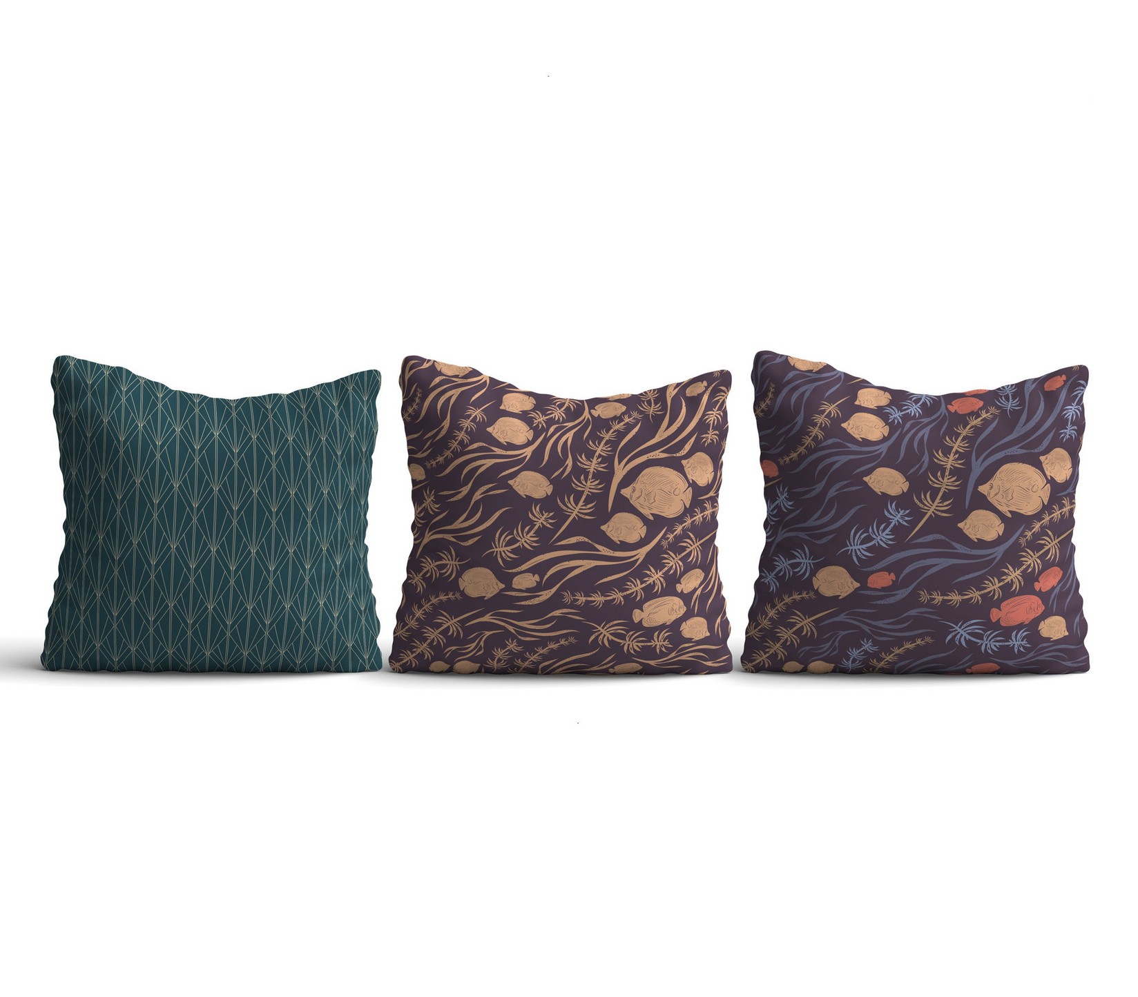 Aberto Design Set 3 jastučnice 43x43cm Šareni