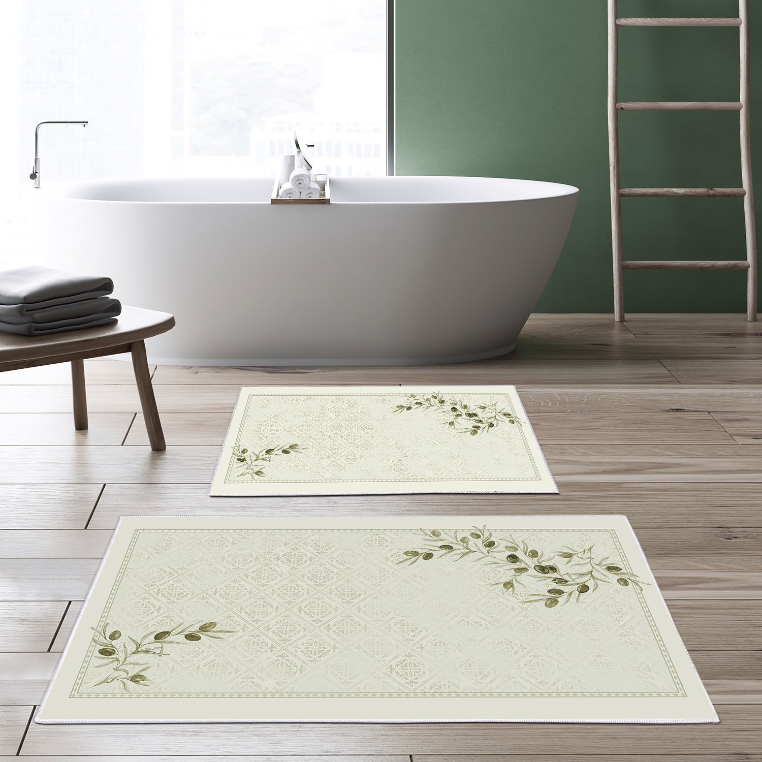 L'essentiel Maison Set 2 prostirke za kupatilo Šareni