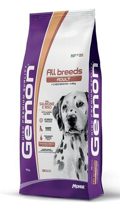 Gemon Suva hrana za odralse pse, Losos i pirinač, 15kg