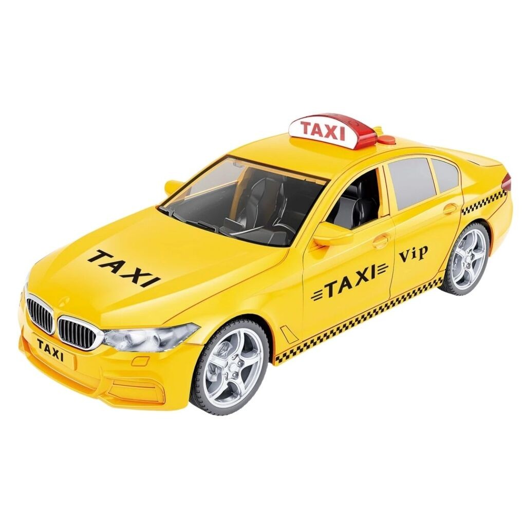 Dečiji Automobil taxi sa zvukom i svetlom 1:16, Žuti